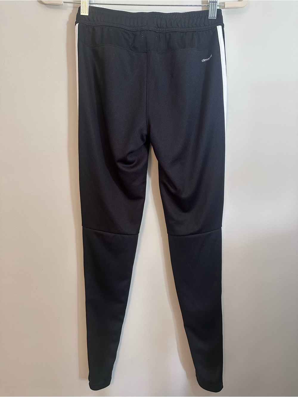 adidas Women’s Black Jogger Pants with White Three-Stripes Size XS Athleticwear - Picture 2 of 3